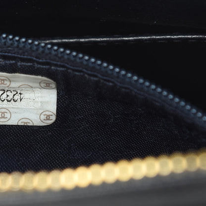 Chanel Lambskin Quilted CC Shoulder Bag Navy 8 of 19