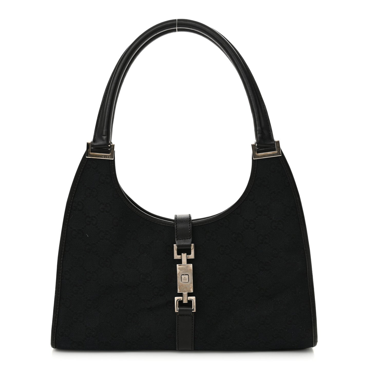 Monogram Bardot Shoulder Bag Black