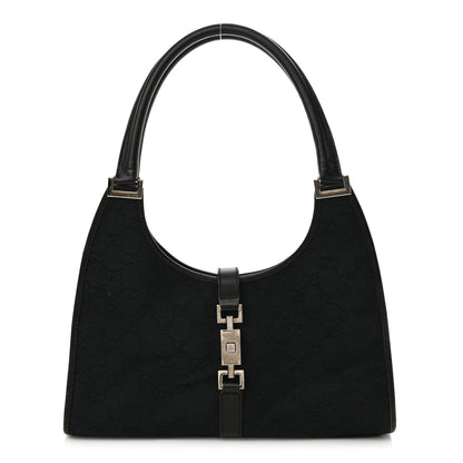 Gucci Monogram Bardot Shoulder Bag Black 1 of 13