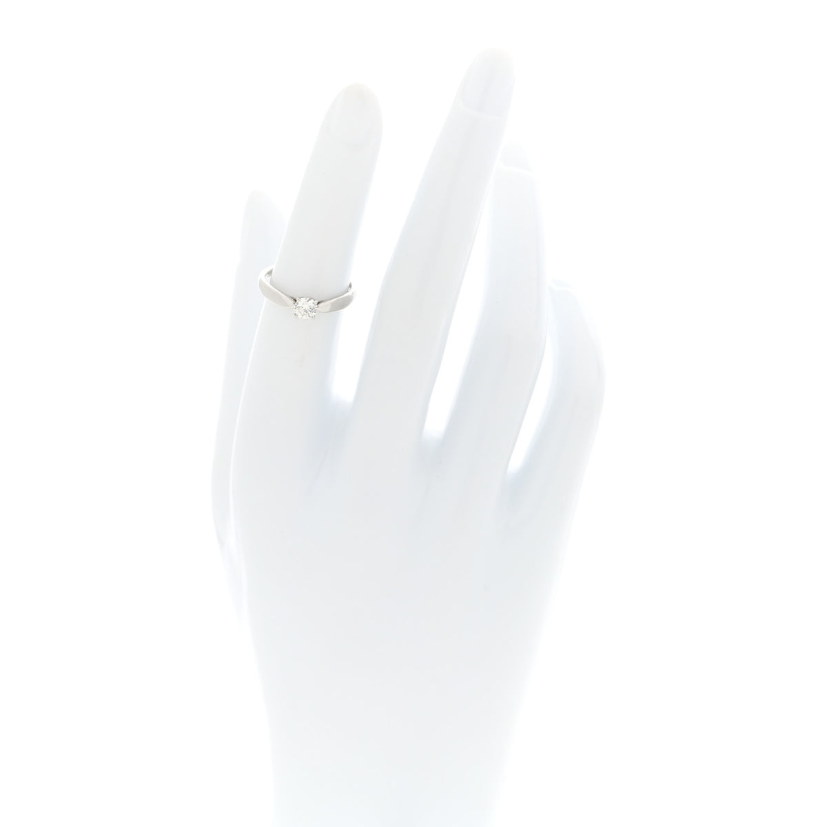 Tiffany Platinum Diamond .30ct Harmony Solitaire Engagement Ring 49 5 2 of 5