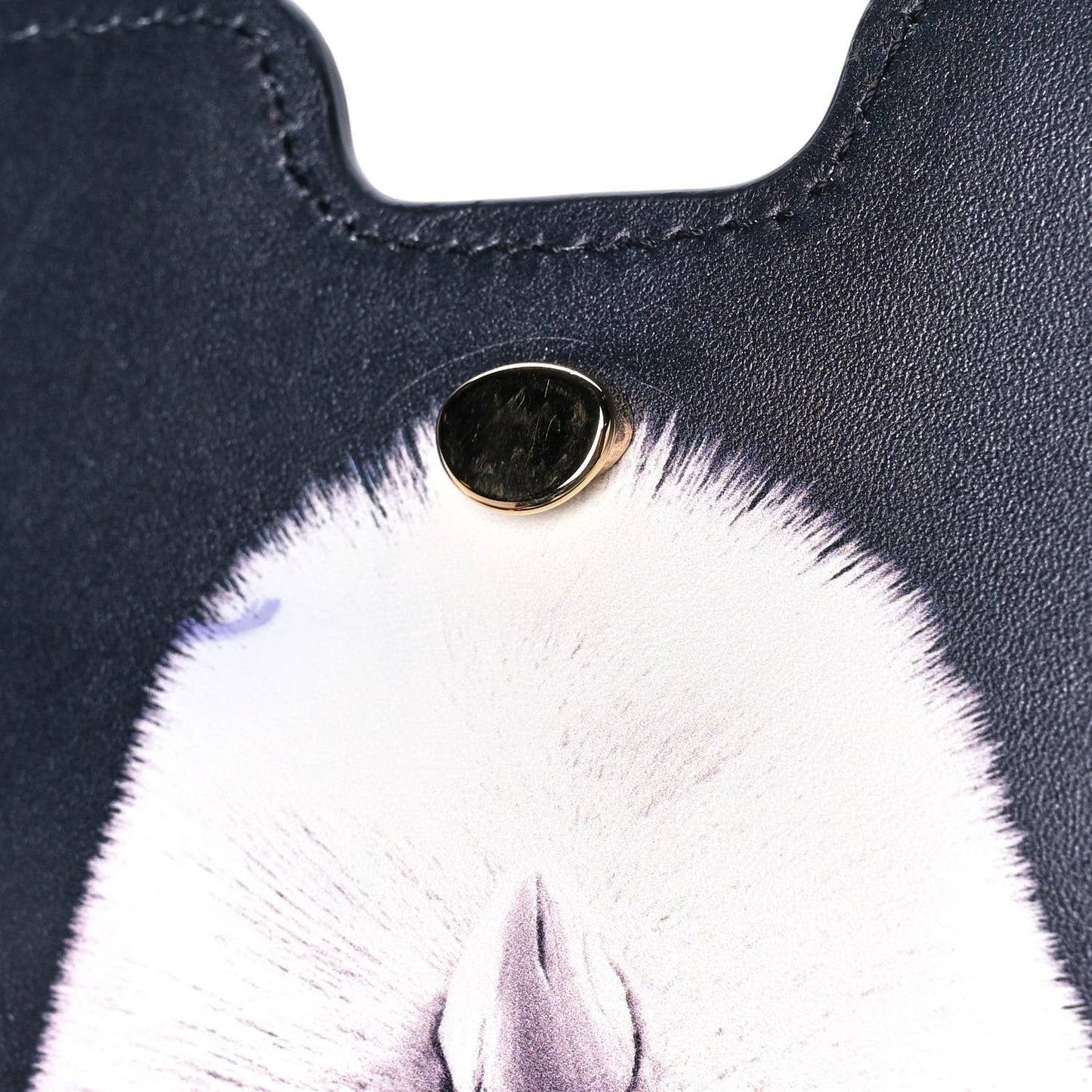 Calfskin Gorilla Print Small TB Bag Black