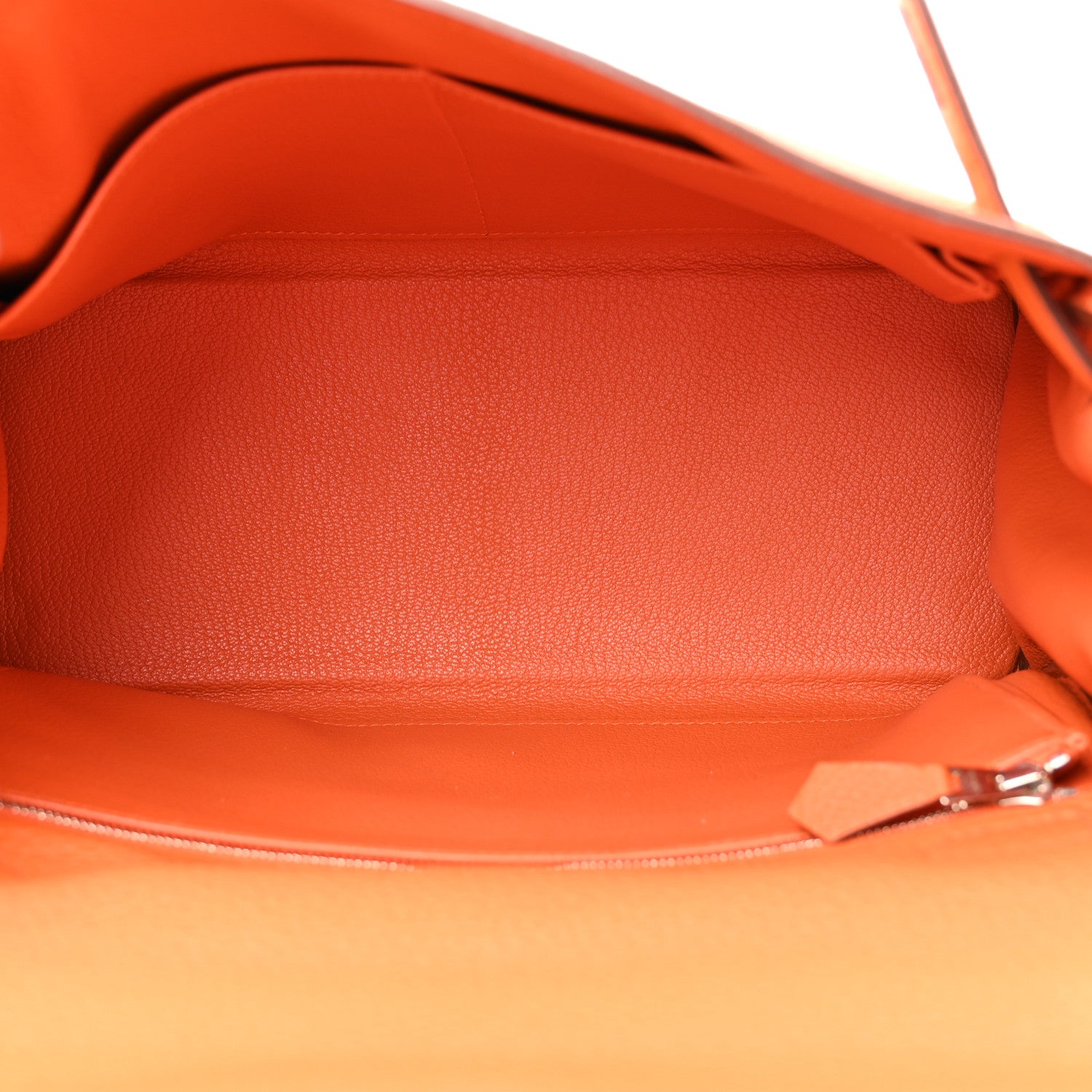 Hermes Taurillon Clemence Kelly Retourne 28 Orange 5 of 10