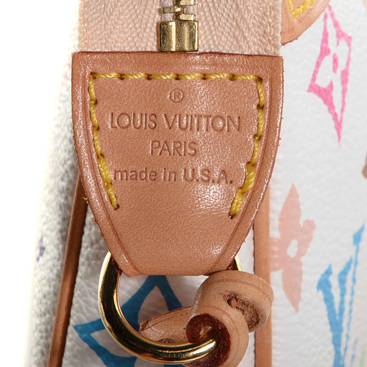 Louis Vuitton Monogram Multicolor Pochette Accessories White 8 of 8