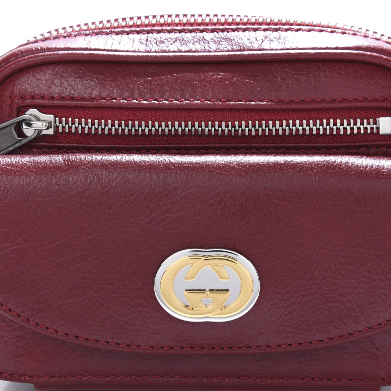 Gucci Fluffy Calfskin Mini Morpheus Belt Bag 70 28 Red 8 of 12