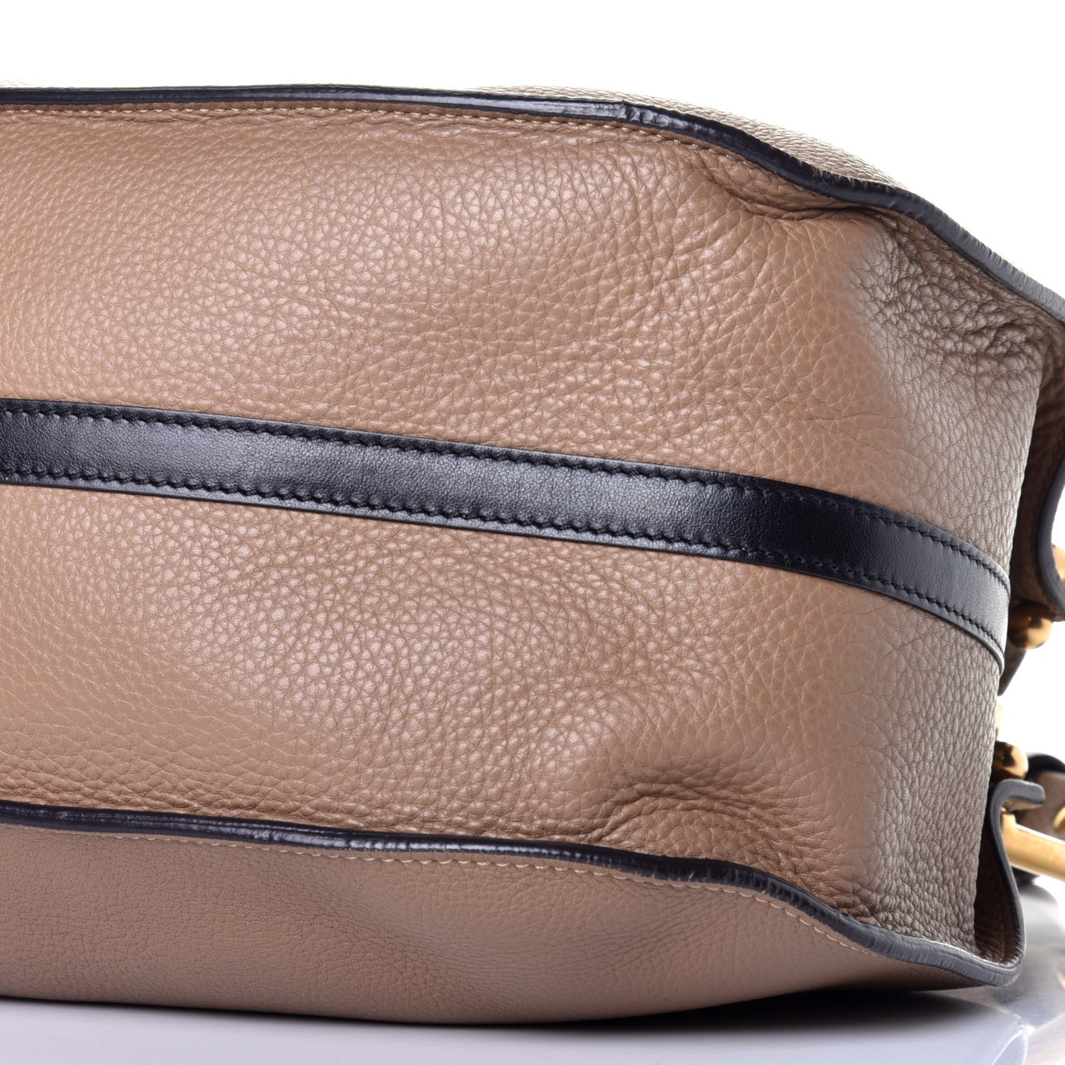 Chloe Grained Calfskin Hayley Double Carry Satchel Nut 9 of 9