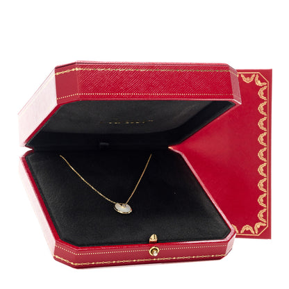 Cartier 18K Yellow Gold Diamond Mother of Pearl XS Amulette de Cartier Pendant Necklace 6 of 6