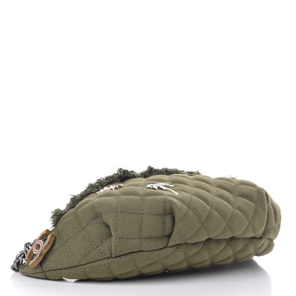 Chanel Canvas Lambskin Quilted Coco Cuba Charms Waist Bag Khaki 4 of 11