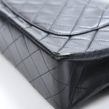 Chanel Lambskin Quilted Medium Double Flap Black 12 of 18