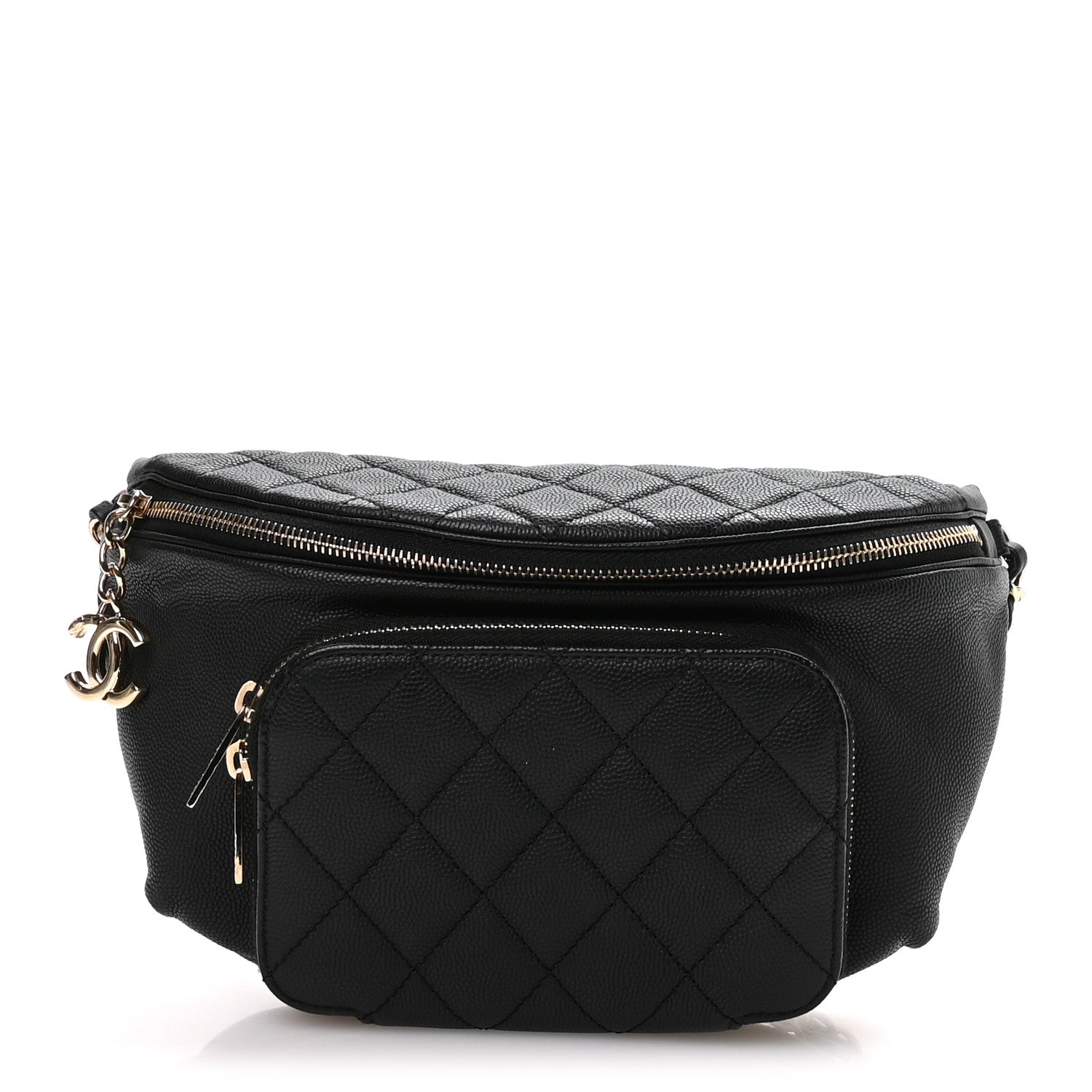 Chanel Caviar Quilted Business Affinity Waist Belt Bag Black 1 of 10