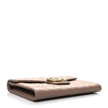 Gucci Calfskin Matelasse Mini Pearly GG Marmont Chain Wallet Porcelain Rose 4 of 10