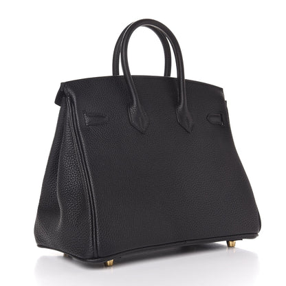 Hermes Togo Birkin 25 Black 3 of 8
