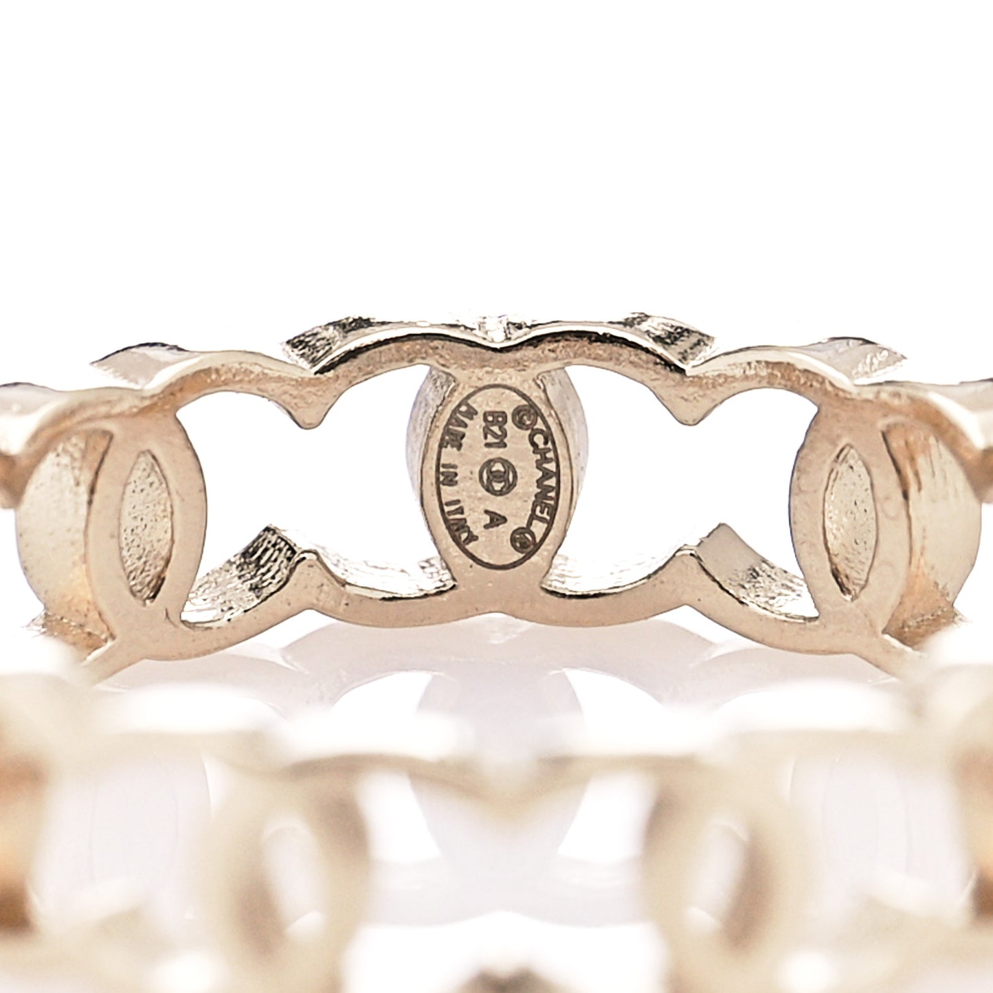 Metal CC Ring 6 52 Gold