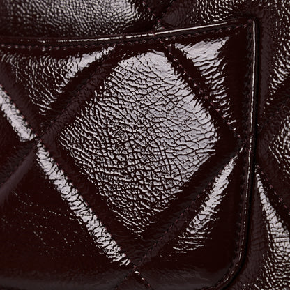 Chanel Shiny Crumpled Calfskin Large Chanel 19 Pouch Burgundy 10 of 11