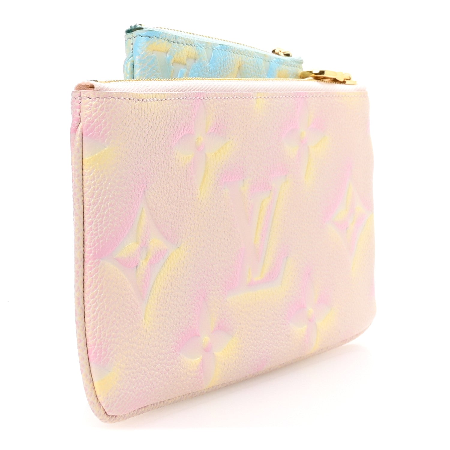 Louis Vuitton Empreinte Monogram Summer Stardust Trio Pouch Pink Water Green Lilas 3 of 8