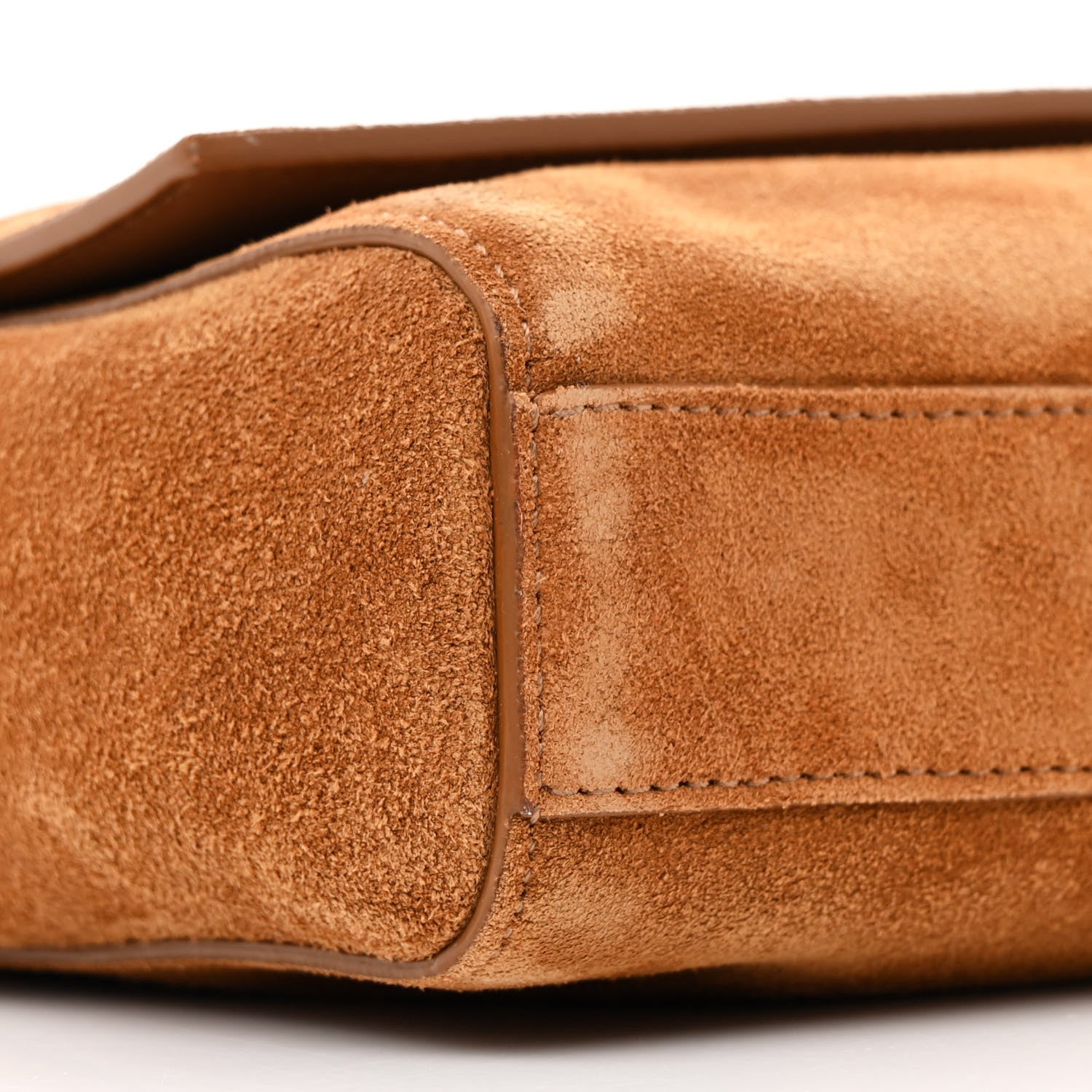 Saint Laurent Smooth Calfskin Suede Medium Reversible Monogram Kate Satchel Brick 9 of 11