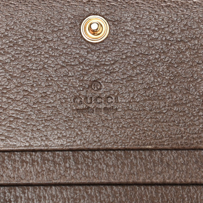 Gucci GG Supreme Monogram Web Ophidia Card Case Beige New Acero 6 of 7