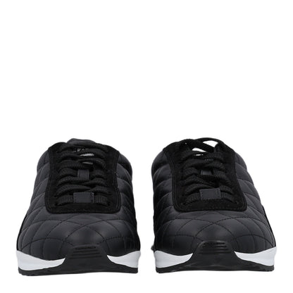 Chanel Suede Calfskin Quilted Sneakers 36.5 Black 6 of 12
