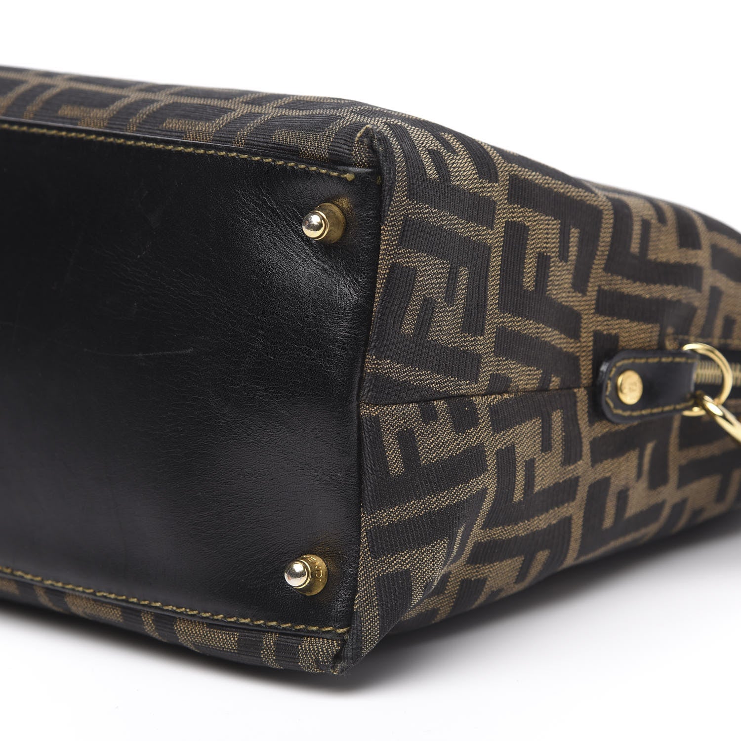 Fendi Zucca Top Handle Tote Tobacco 8 of 11