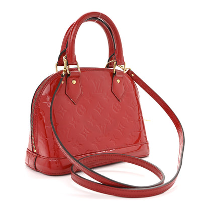 Louis Vuitton Vernis Alma BB Cherry 3 of 13
