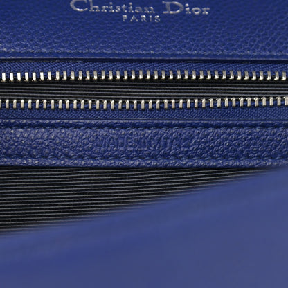 Christian Dior Grained Calfskin Medium Diorama Flap Bag Blue 8 of 13