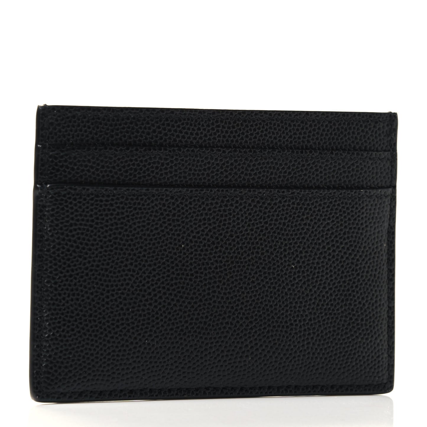 Grain De Poudre Monogram Credit Card Case Black
