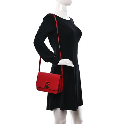 Burberry Grainy Calfskin Small TB Bag Bright Red 2 of 11