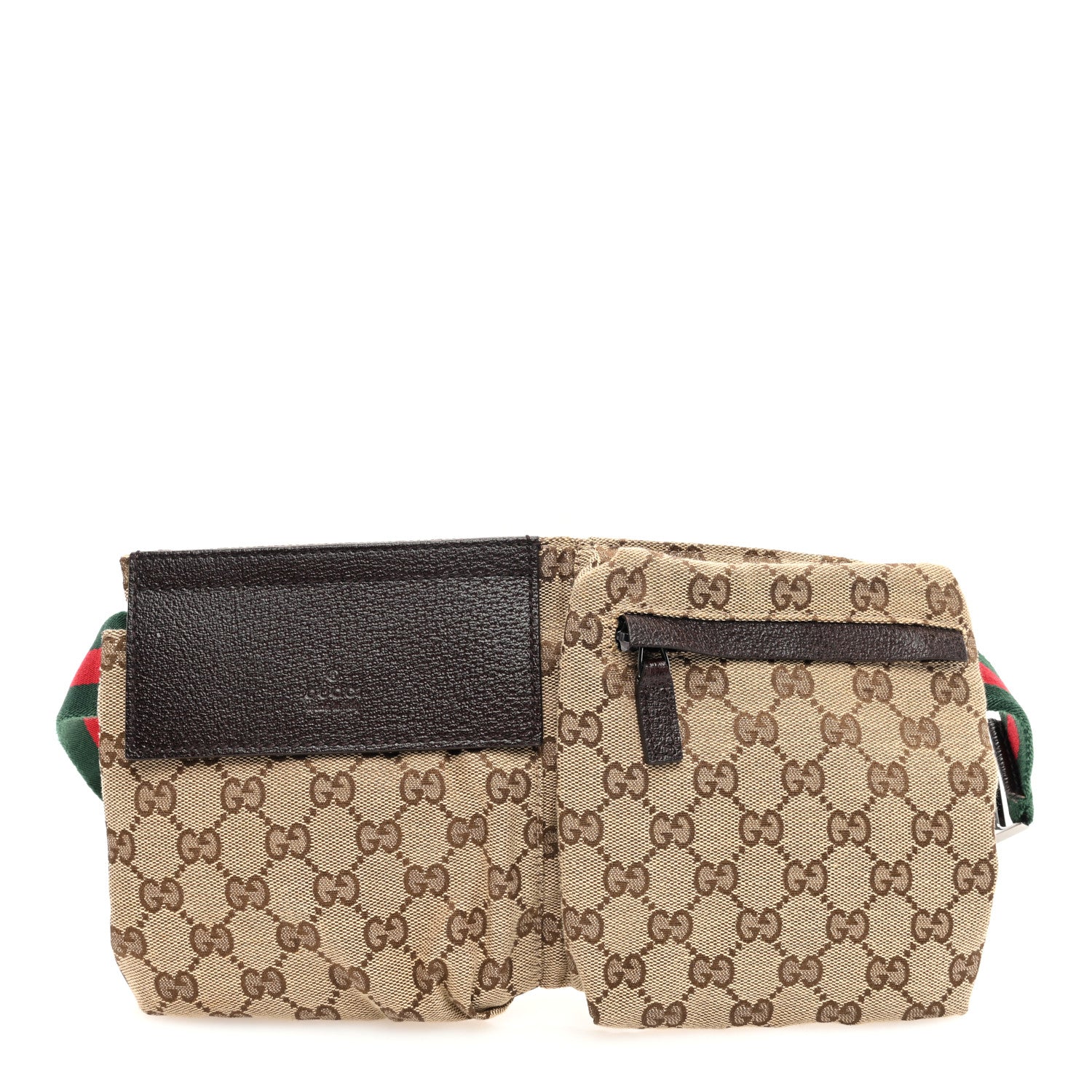 Gucci Monogram Web Belt Bag Dark Brown 1 of 10