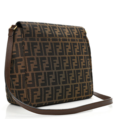 Fendi Zucca Vitello Artic Messenger Bag Tobacco Castagna 2 of 7