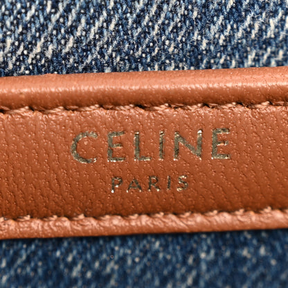 Celine Denim Matelasse Chain Shoulder Bag Blue 6 of 13