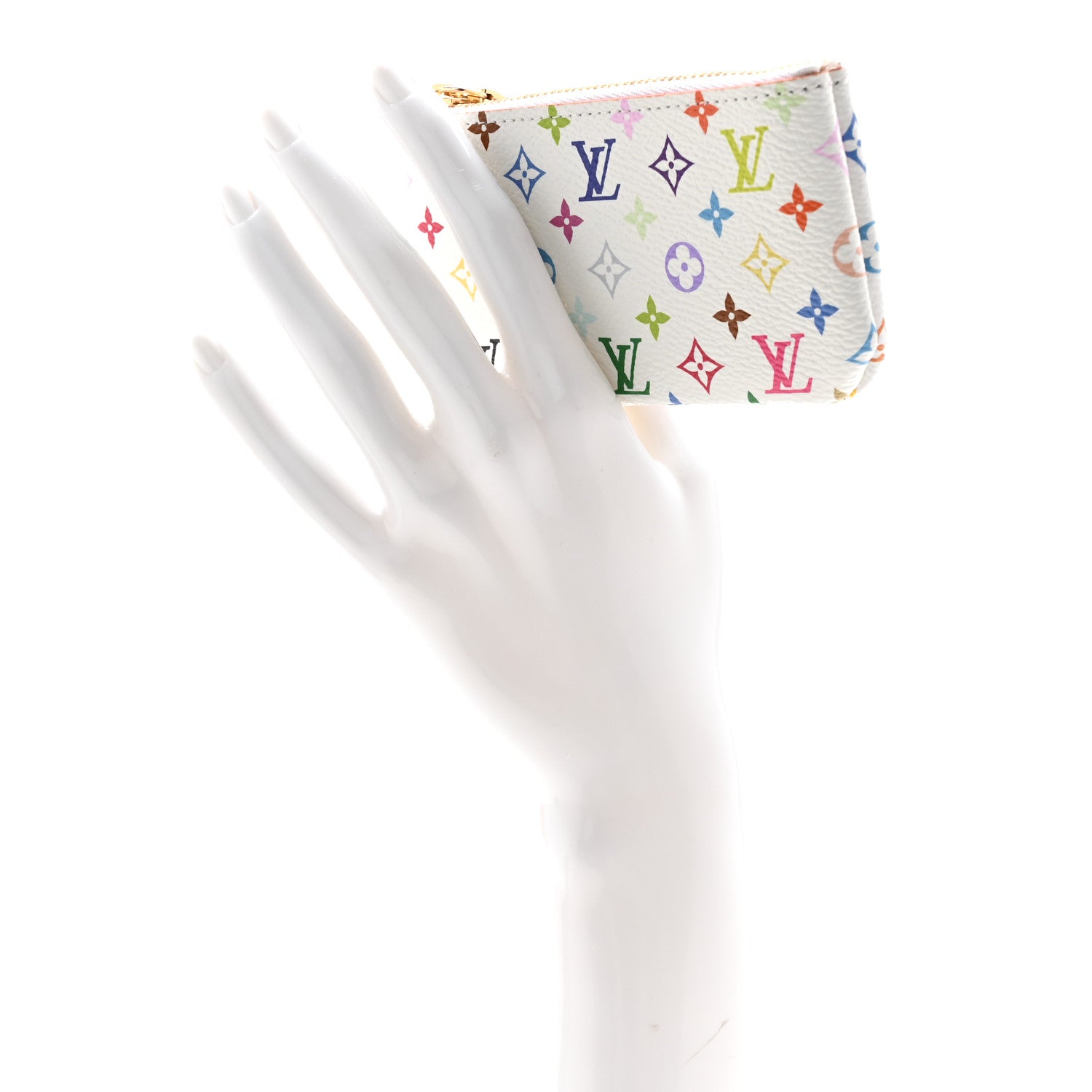 Louis Vuitton LV X TM Monogram Multicolor Key Pouch White 2 of 8