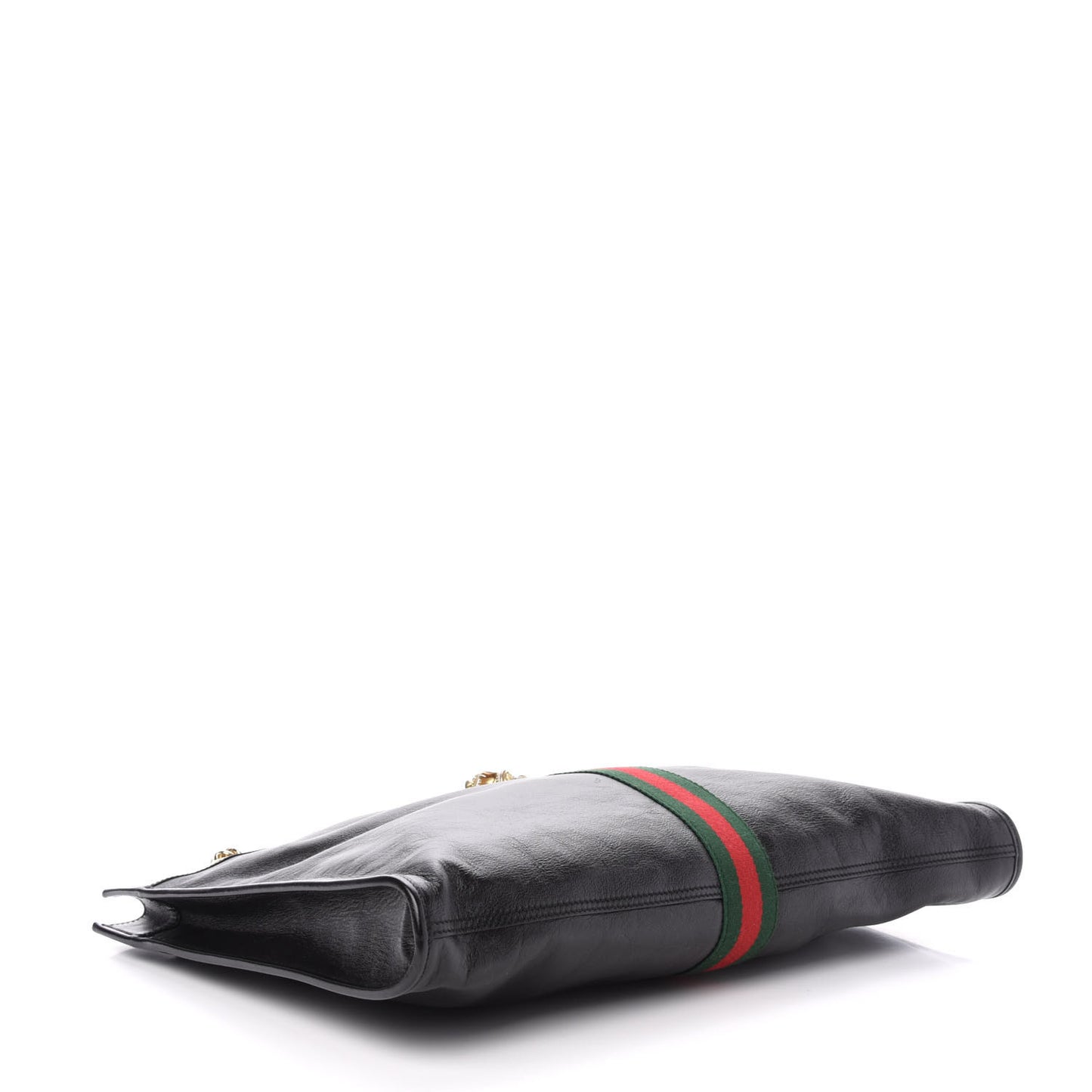 Calfskin Large Rajah Chain Tote Black