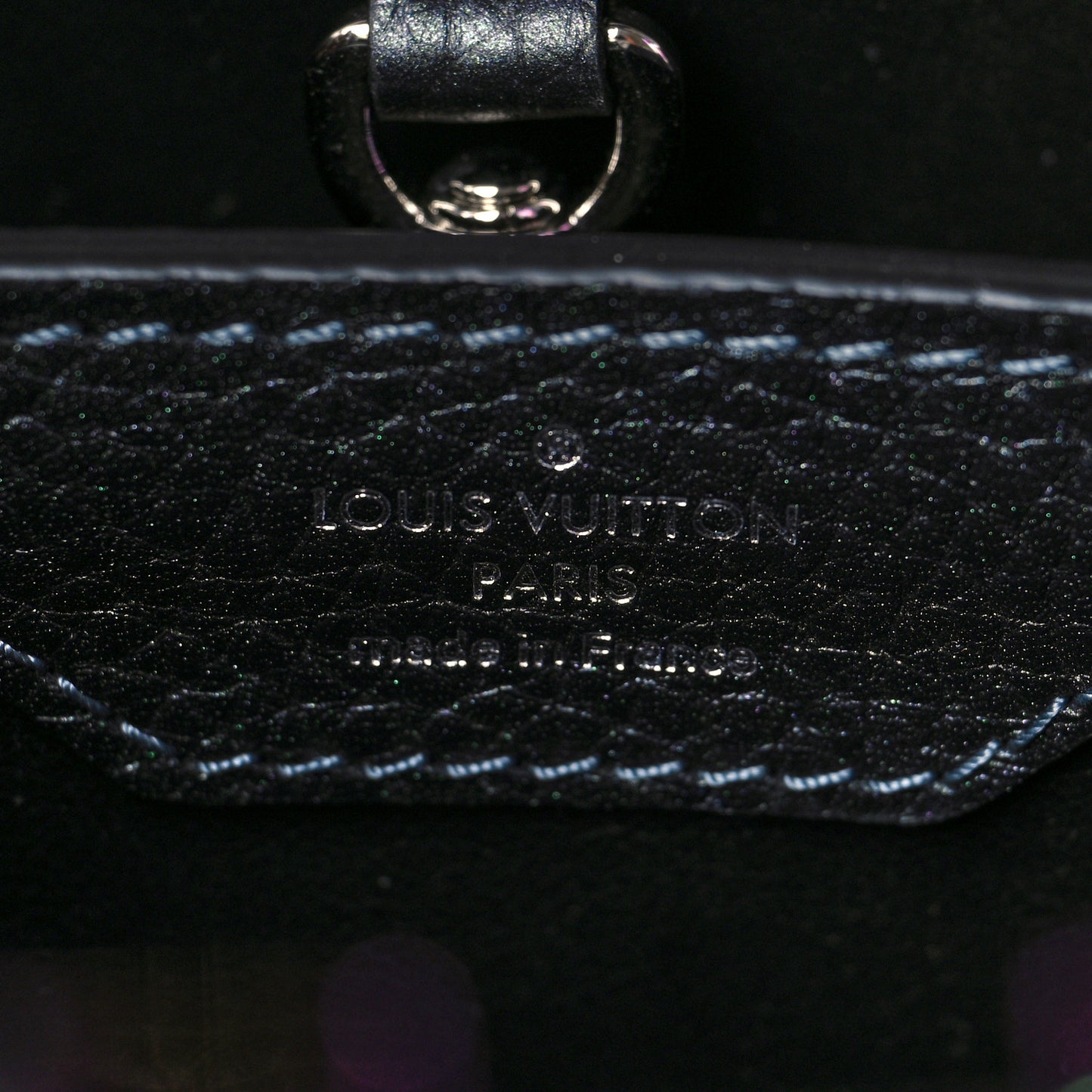 Taurillon Capucines BB Scarabeo Iridescent Black