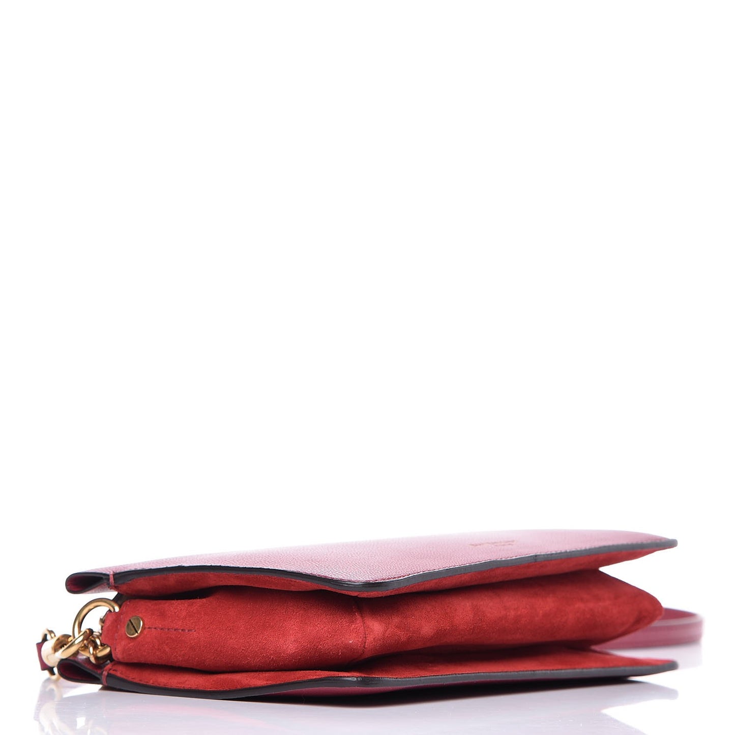 Grained Calfskin Suede Cross 3 Crossbody Bag Fig Pink Cherry