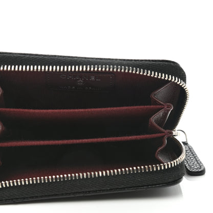 Chanel Caviar Quilted Zip Coin Purse Black 5 of 9