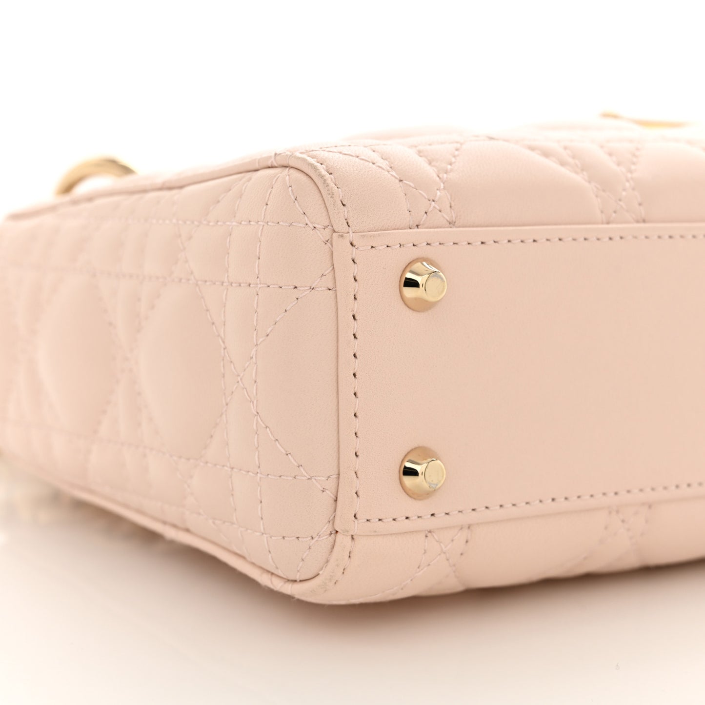 Lambskin Cannage Mini Lady Dior Aesthetic Beige