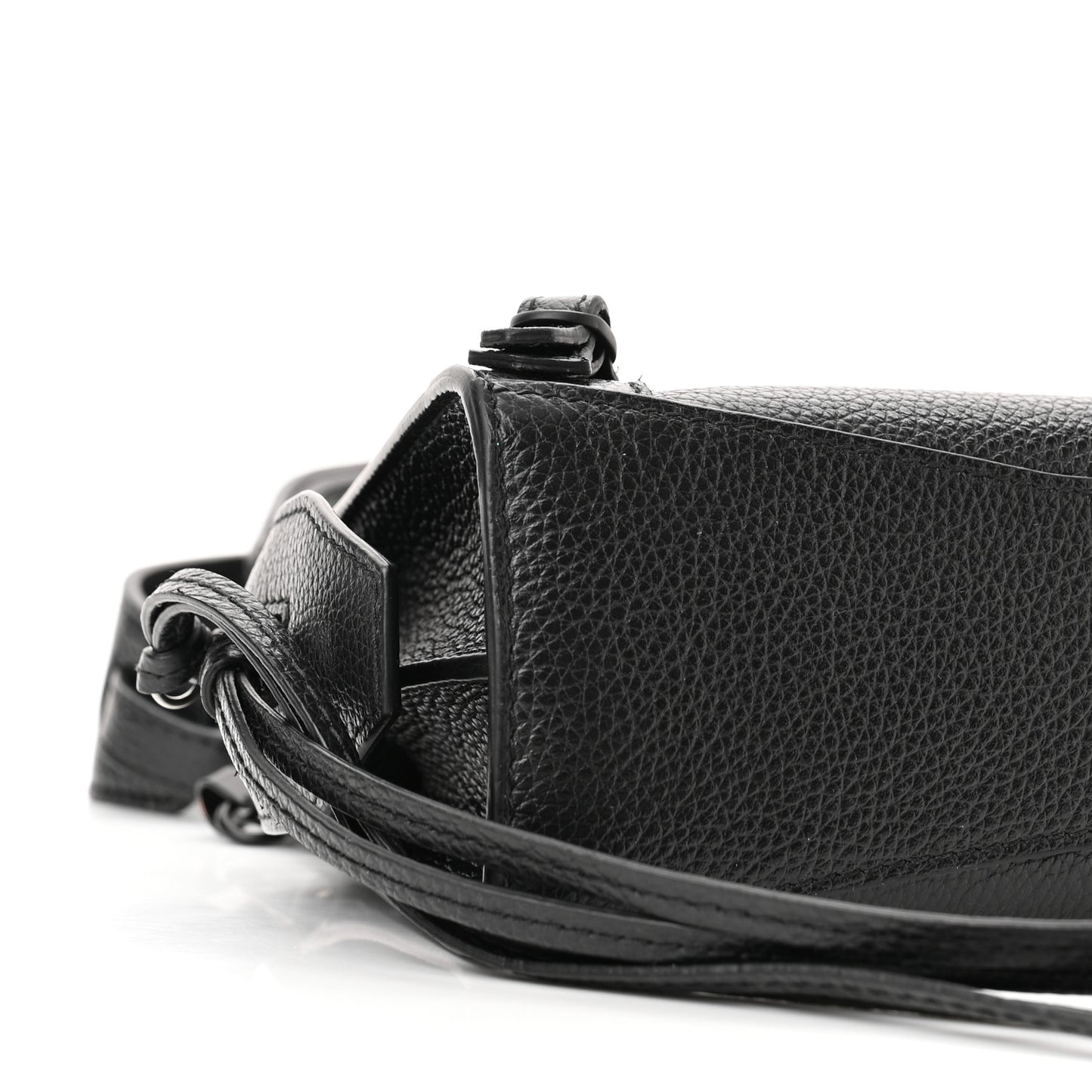 Grained Calfskin Neo Classic Black Hardware Nano City Crossbody Black