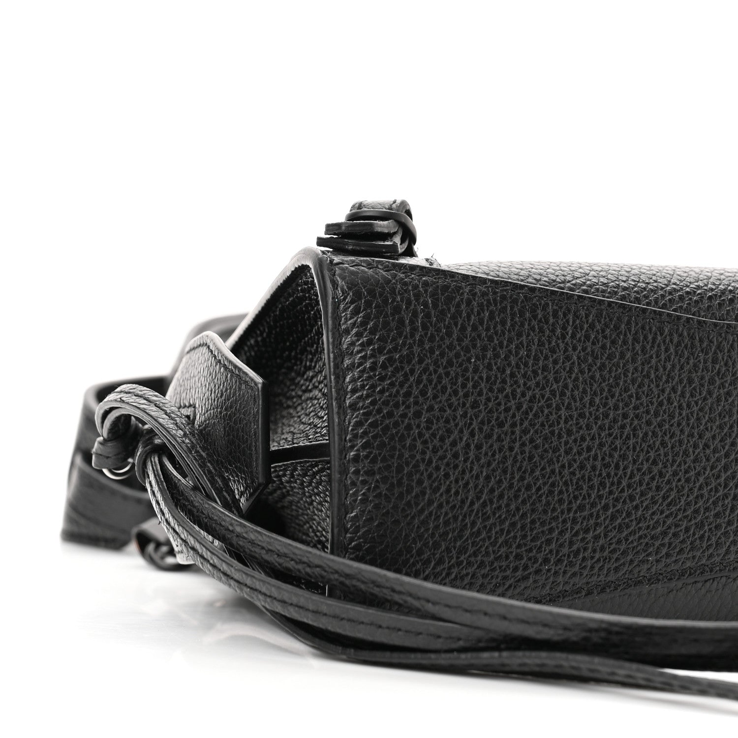 Balenciaga Grained Calfskin Neo Classic Black Hardware Nano City Crossbody Black 8 of 9