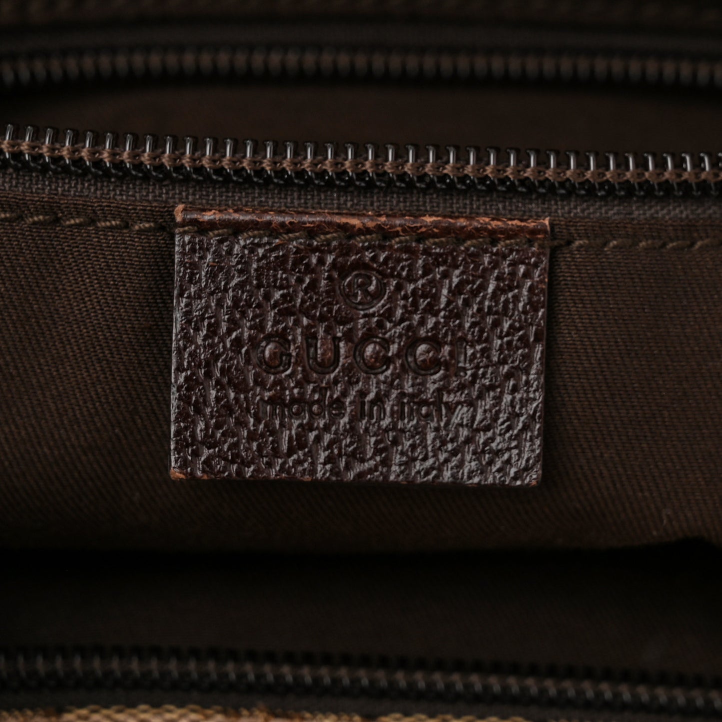 Monogram Web Medium Flat Messenger Bag Brown
