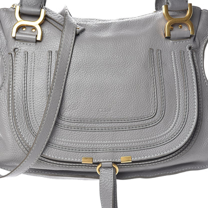 Chloe Calfskin Medium Marcie Satchel Cashmere Grey 6 of 8
