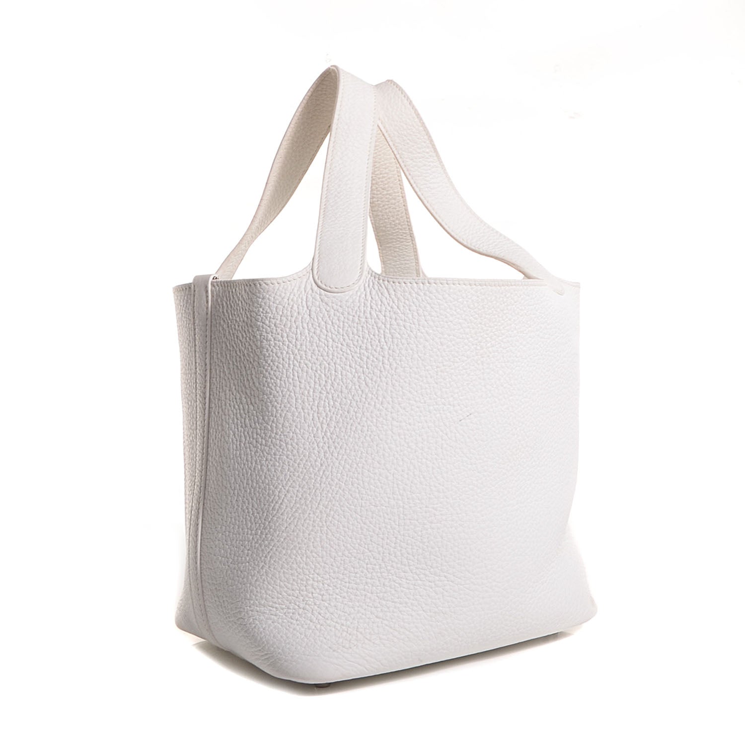 Hermes Taurillon Clemence Picotin PM White 3 of 8