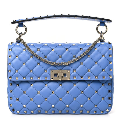 Valentino Garavani Nappa Medium Rockstud Spike Shoulder Bag Angel 1 of 8