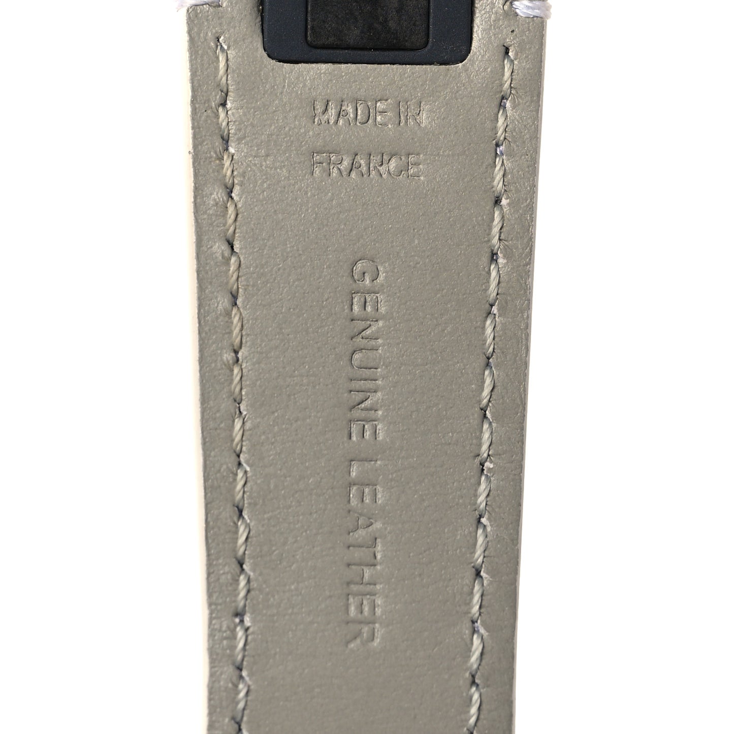 Monogram Tambour Watch Strap White