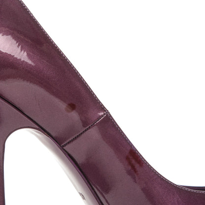 Saint Laurent Patent Tribtoo 105 Pumps 40.5 Purple 7 of 7