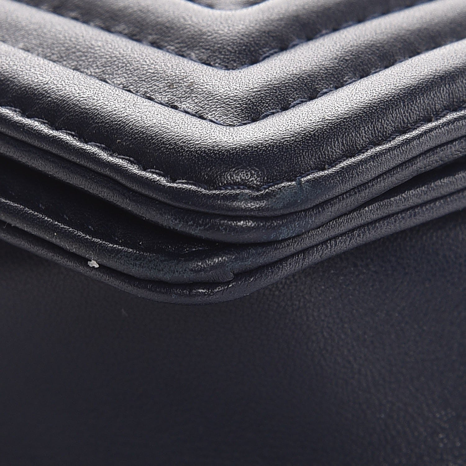 Chanel Calfskin Quilted Medium Boy Flap Navy Blue 9 of 11