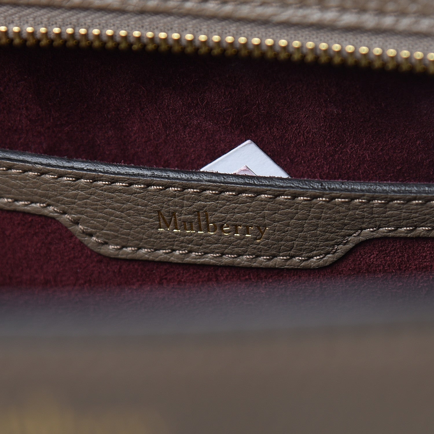 Mulberry Small Classic Grain Small Bayswater Zip Tote Clay 13 of 16