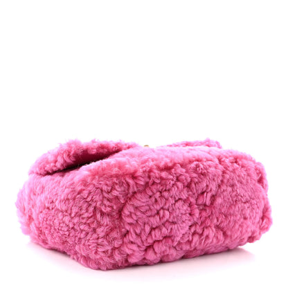 Chanel Shearling Sheepskin Medium Chanel 19 Flap Pink 4 of 10