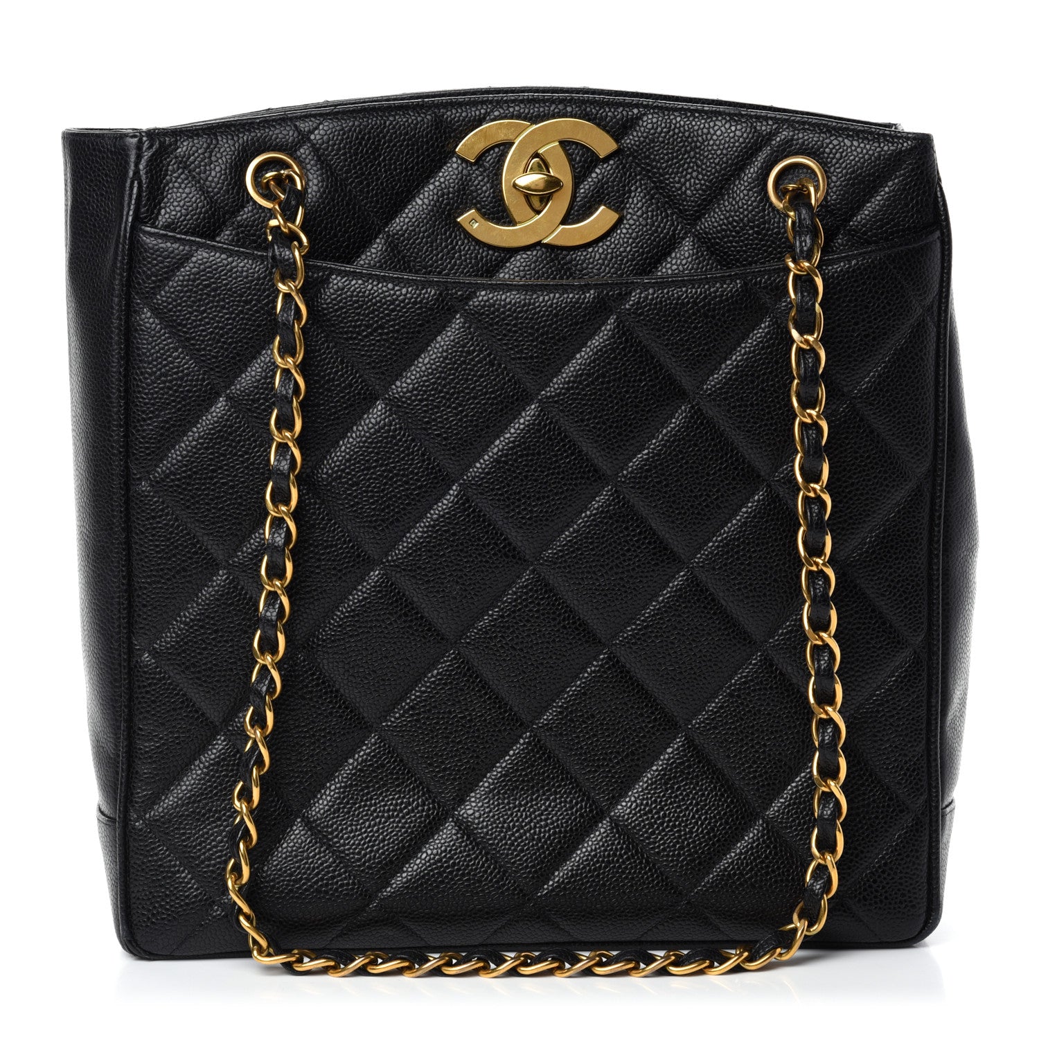 Chanel Caviar Quilted Shoulder Bag Black 1 of 13