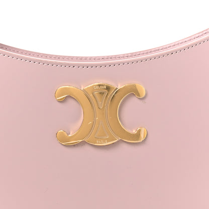 Celine Shiny Calfskin Medium Tilly Triomphe Shoulder Bag Bleached Pink 8 of 13