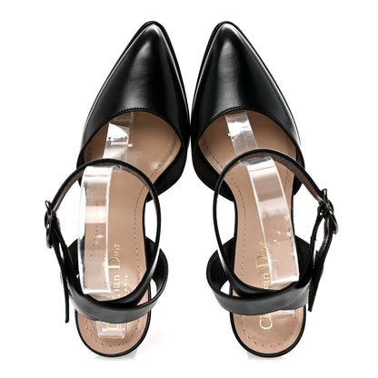 Christian Dior Calfskin Soul Pumps 37.5 Black 2 of 9