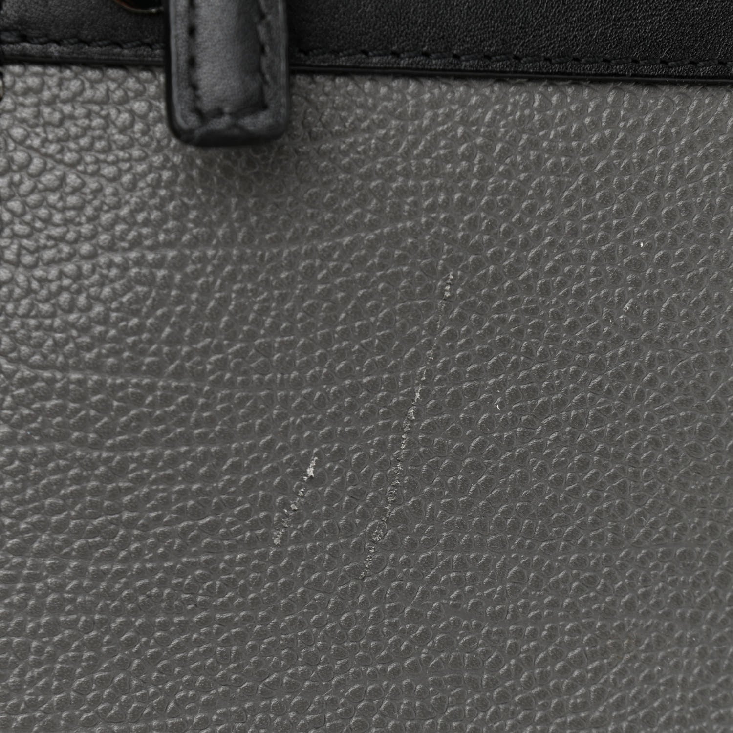 MCM Calfskin Messenger Bag Charcoal 15 of 16